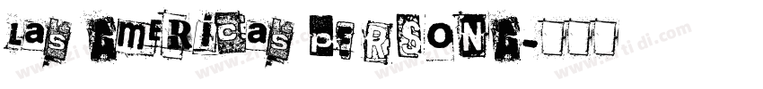 Las Americas PERSONA字体转换